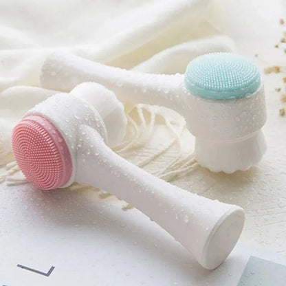 Brosse Nettoyante Visage Double Face en Silicone